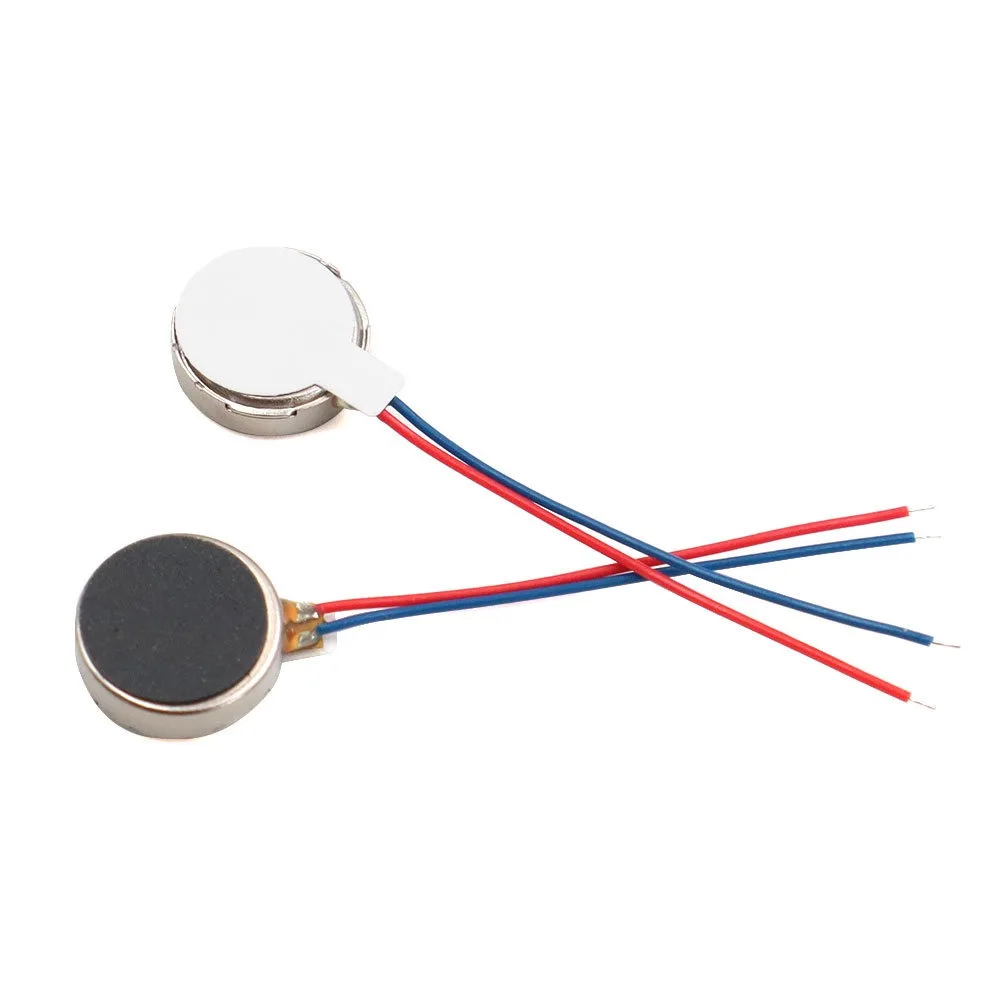 5Pcs 1027 1030 Mini Vibration Motor DC 3V 12000rpm Flat Coin Button-Type Micro DC Vibrating Motor for Cell Phone Tablet Massager