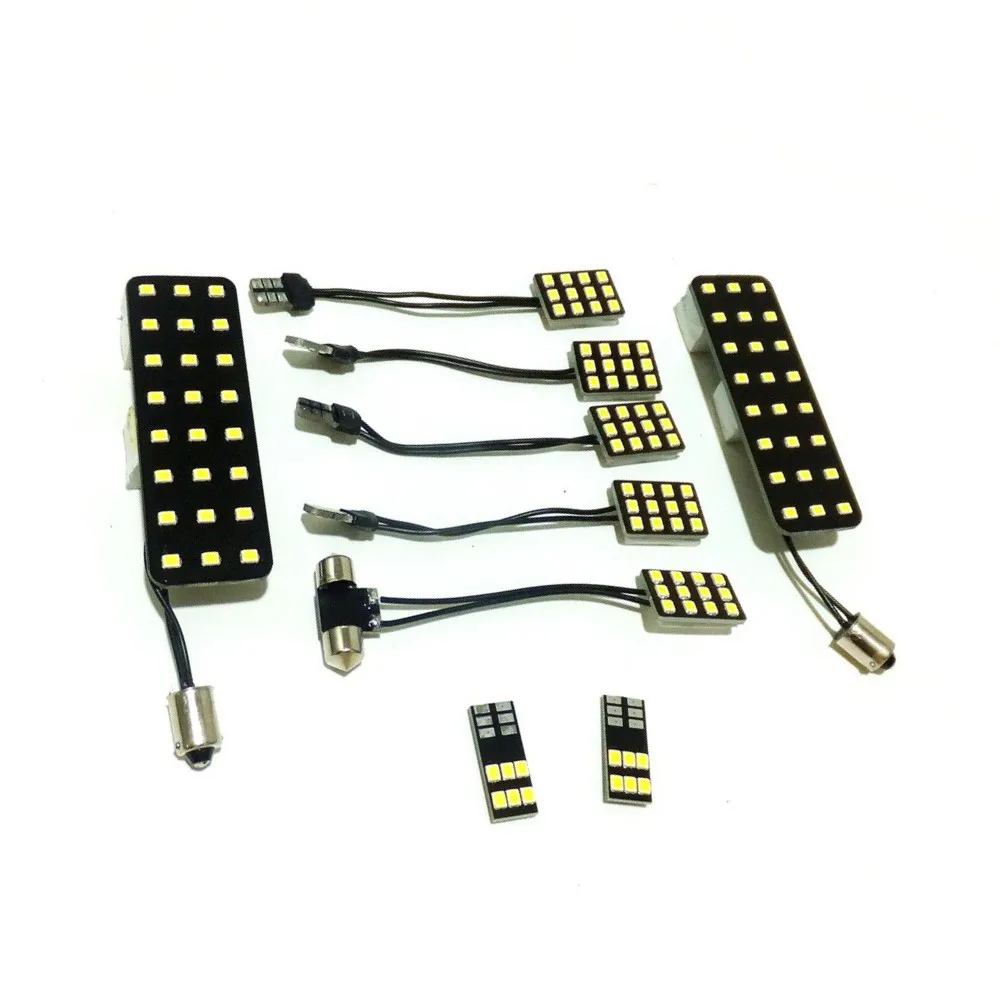 

Лампы для чтения автомобиля July King, лампы для внутреннего освещения Toyota Alphard Vellfire 10 #2002-2008, 2835SMD 6000K, 9 шт.