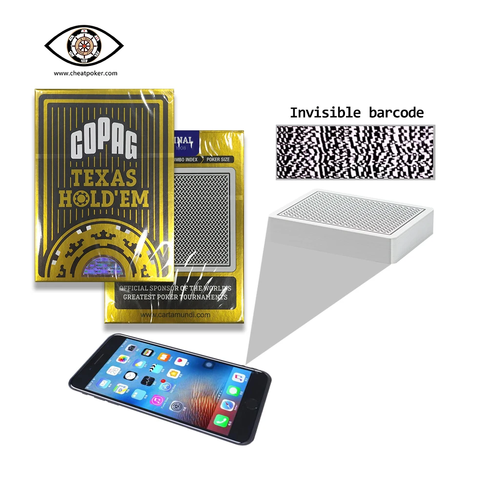 Barcode Marked Playing Cards for Reader Plastic Magic Deck Anti
