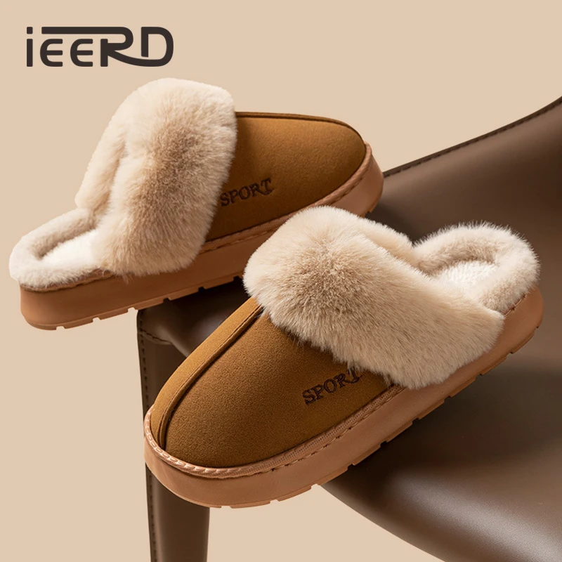 OOW Fuzzy House Slippers For Women With Memory Foam Comfy Bedroom Fluffy Western Cowgirl Boot Slippers Indoor Outdoor Square Toe Tamano 8 Color Chestnut&pid=nmq2odg5mz