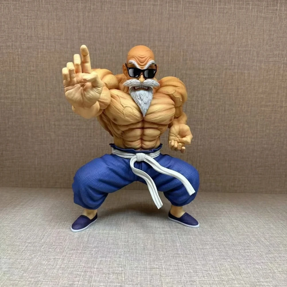 

Anime Dragon Ball Master Roshi Kame Sennin GK Muscle Strengthening PVC Action Figure Collectible Model Doll Toy 32cm
