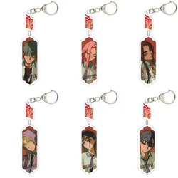 Kawaii Anime Cartoon Character Acrylic Keychain - Trendy Cosplay Bag Charm Accessory Gift (6PCS)