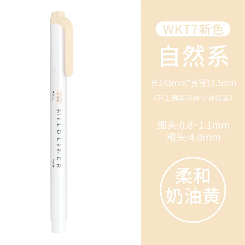 Zebra Mildliner Double-Ended Highlighter Pen - Thick & Fine Tips, Water-Based Pigment