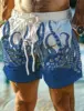 Fashion Octopus Printed Men's Board Shorts Hawaiian Shorts Swim Trunks Drawstring Comfort Breathable Holiday Vacation Shorts 3