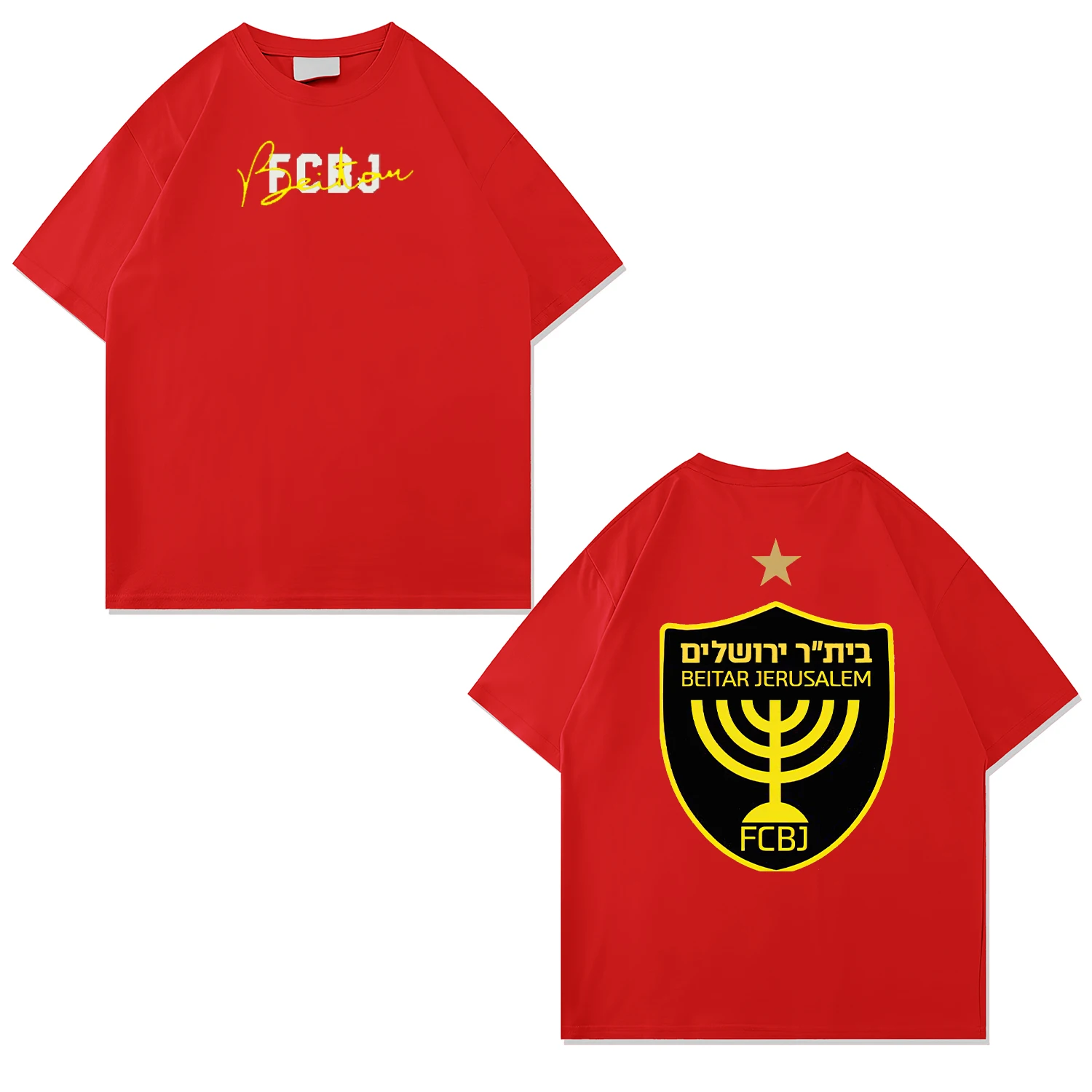 2025 Summer Men's Clothing 100% Cotton Men T-Shirt Printed Israeli Flag Jersey Breathable Sweat-Absorbent Outdoor Training Tops 6