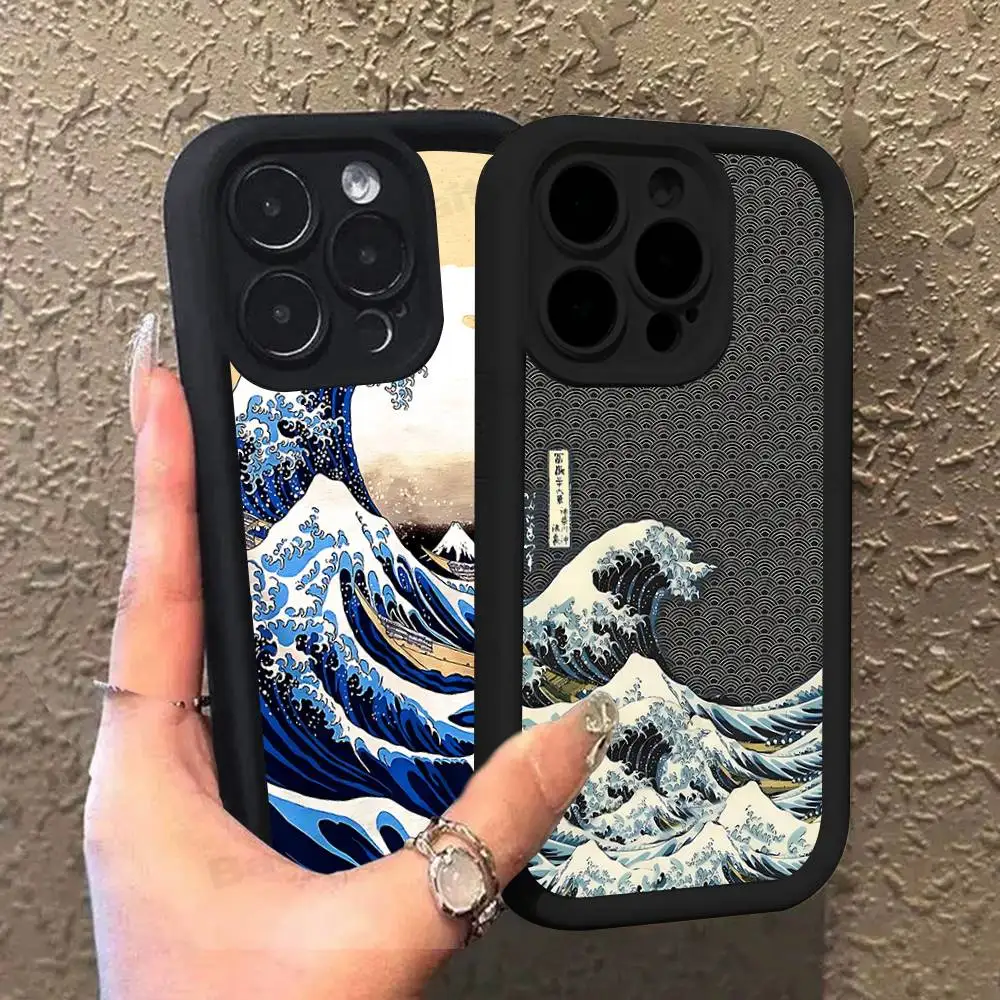 Kanagawa Great Wave Soft Anime Phone Case Cover