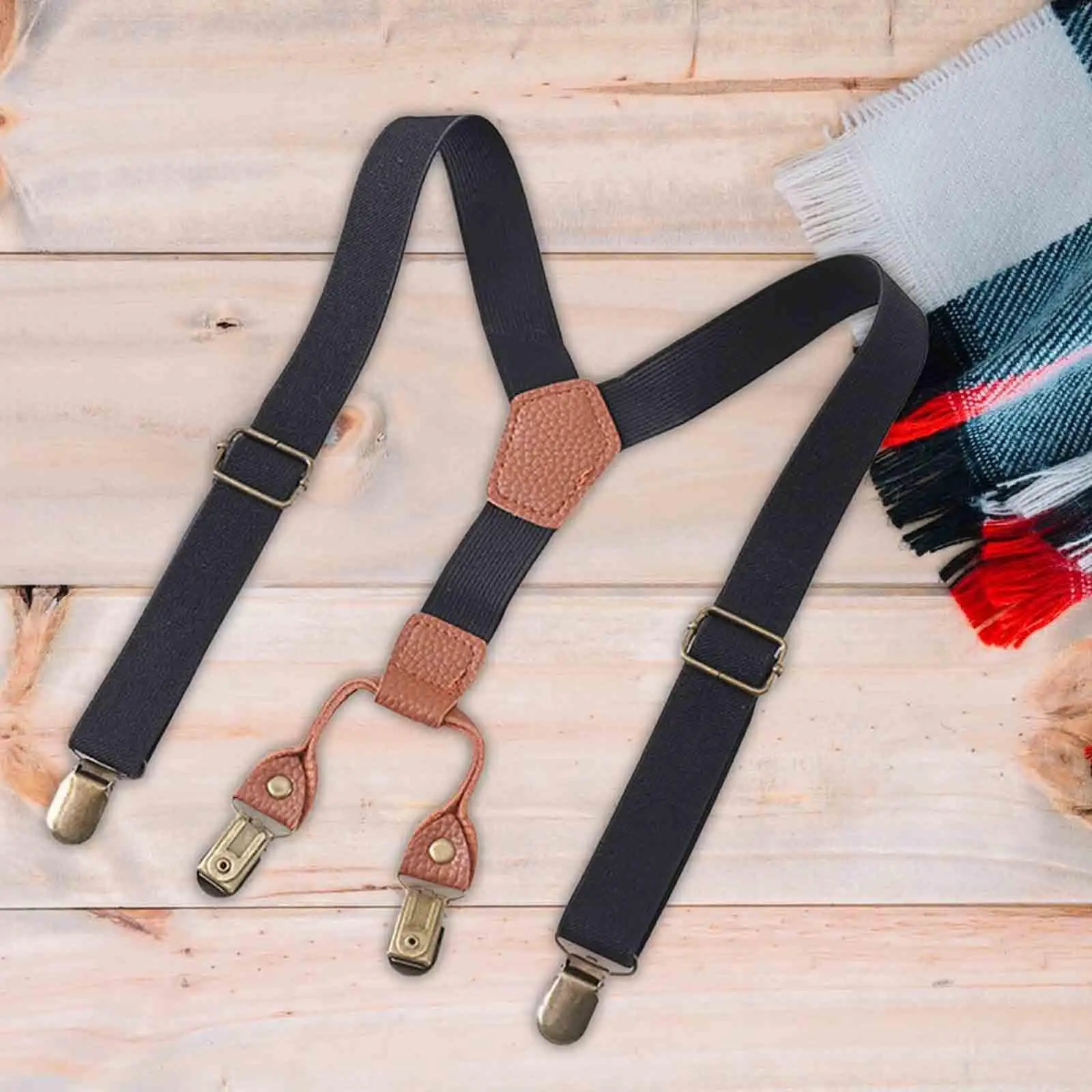 Kids Suspender Tuxedo Suspenders Strong Clips Elastic Straps Y Shape Brace Pants Suspender for Formal Wear Birthday Wedding