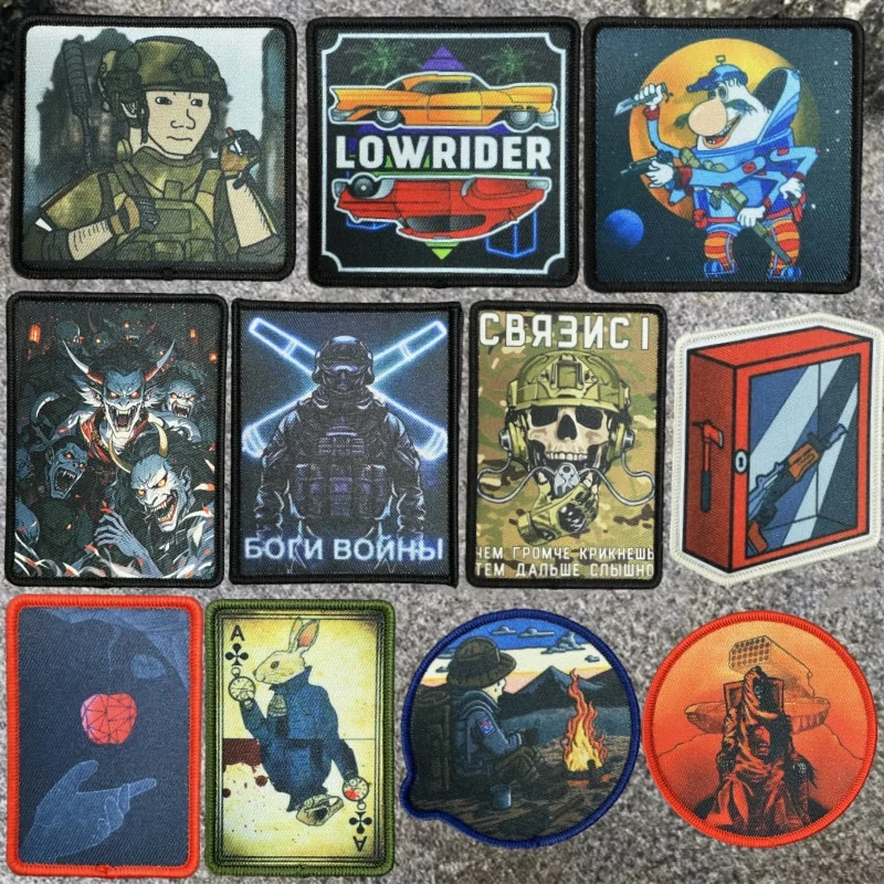 �Break Glass“ Taktische Moralabzeichen-Aufnäher Signalman-Armband mit Klettverschluss, Militär-Armee-Aufnäher, Rucksack-Zubehör, Aufkleber