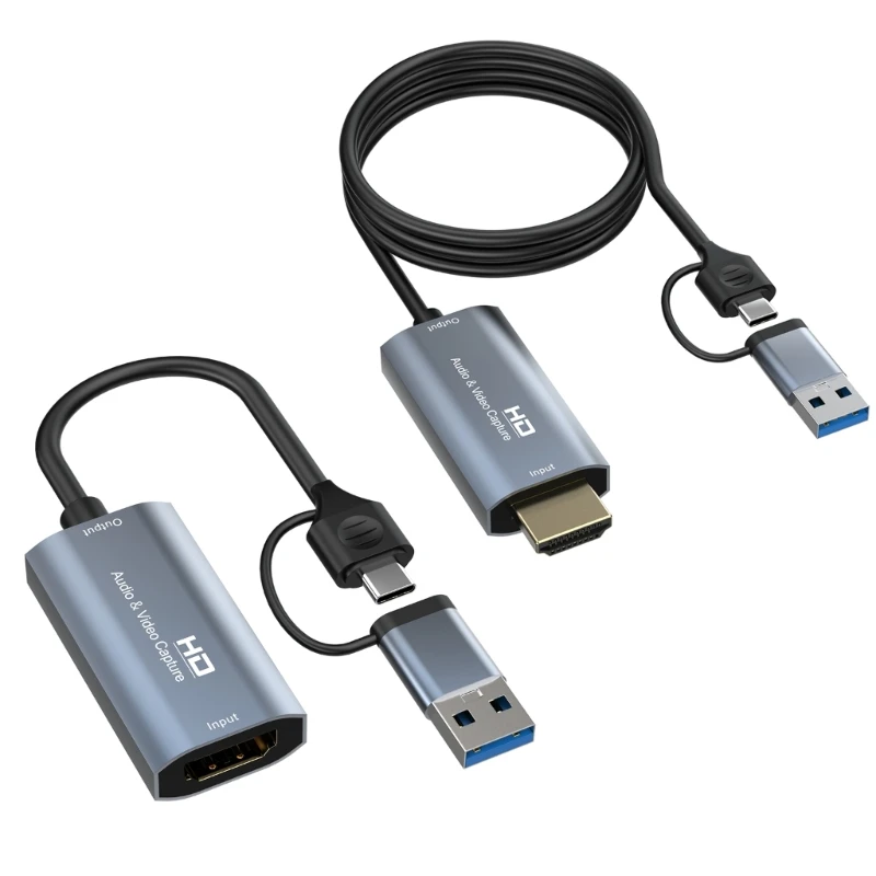 

Карта видеозахвата 4K USB/TYPE-C устройство видеозахвата 1080P для трансляции в реальном времени