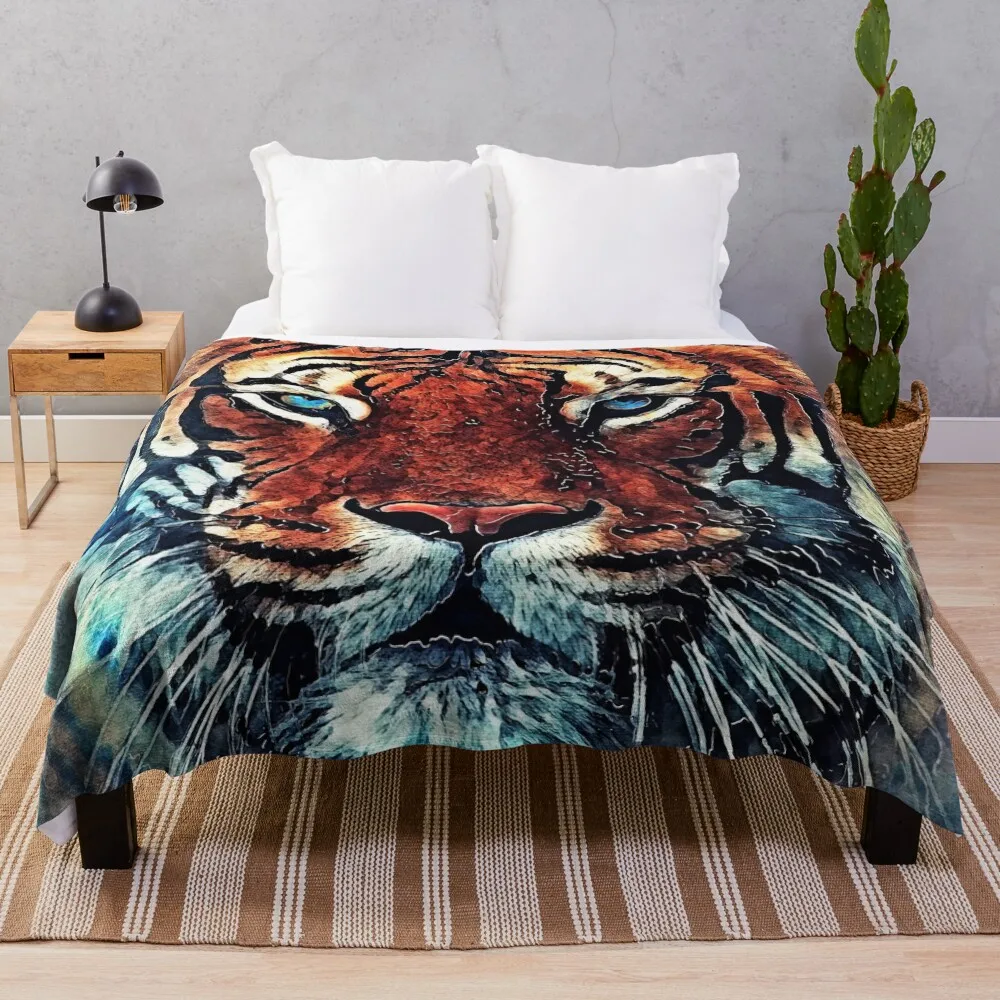 

Tiger spirit #tiger Throw Blanket Softest Blanket