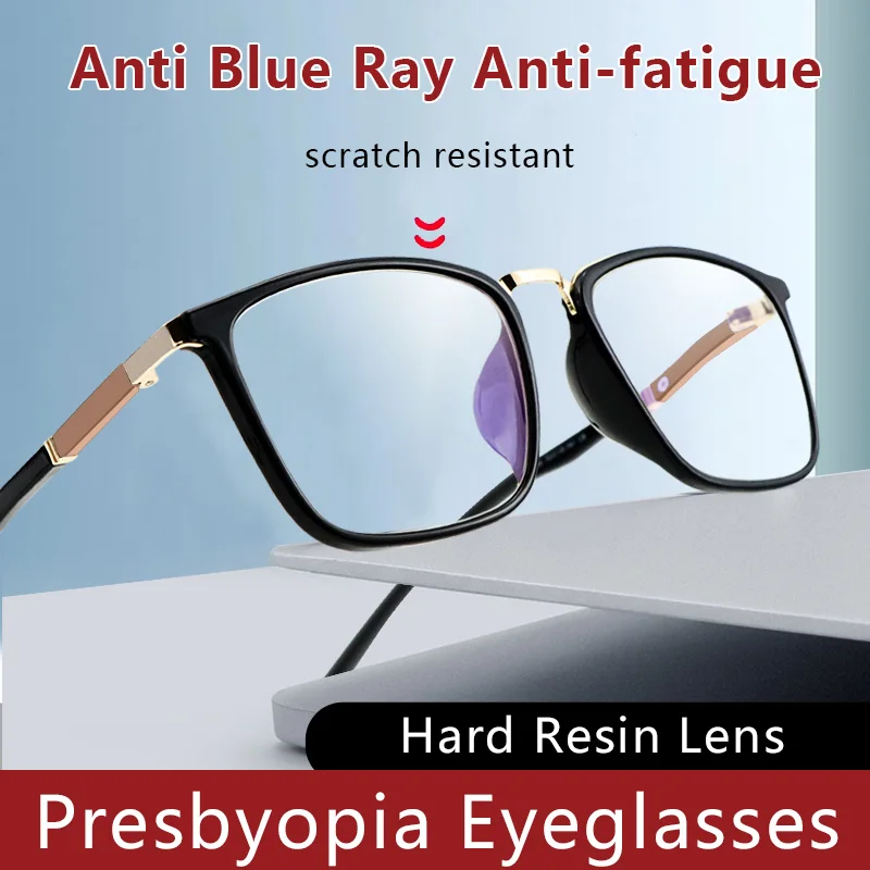 

Blue Light Blocking Reading Glasses for Men, Anti UV/Eyestrain/Glare/Fatigue Presbyopic Glasses,Hard & Multi-coated Lens