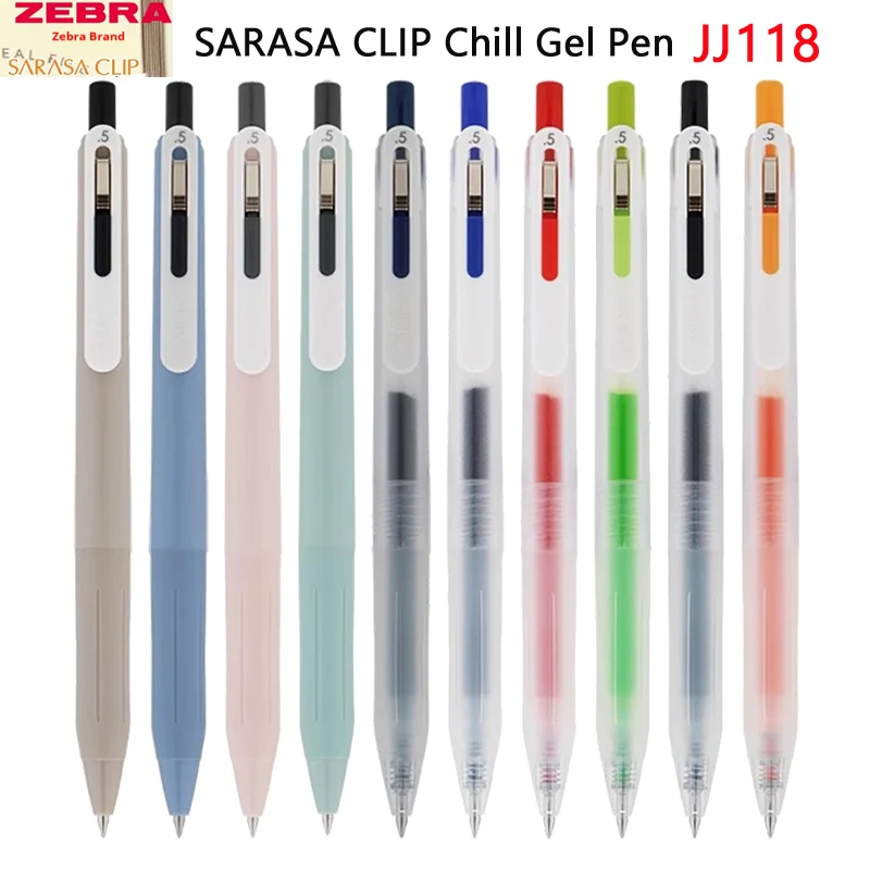 Japan Zebra Sarasa Clip Chill Gel Pen JJ118,0.5mm Color/Black