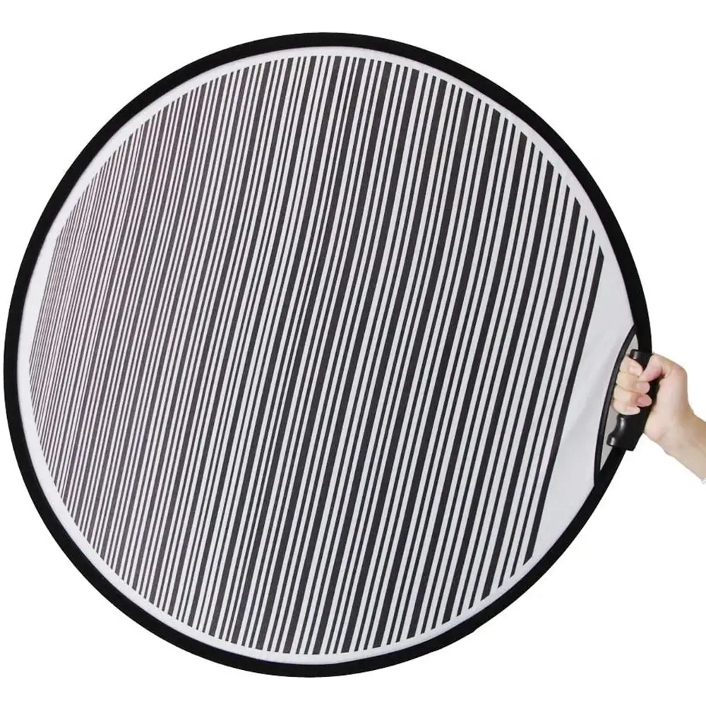 Car Foldable Circular Portable Designed Striped Dent Panel Light Reflector Board 80cm PDR Lined photography reflector
