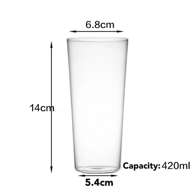 Extra Light 4PCS 450ml Juice Glasses Collins Glass Cocktail Glass