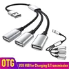 USB Hub Extensions 3 Port Type C Hub USB Splitter Data Transmission High Speed OTG Adapter For Computer Xiaomi Macbook Pro Air 1