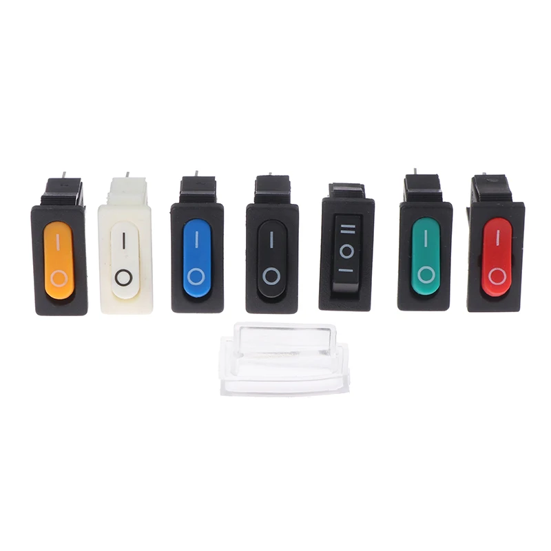 5pcs KCD1-110 9.5x2mm Rocker Switch ON/OFF 2 Pin Instrument Power Toggle Switch Circuit Waterproof rocker switch