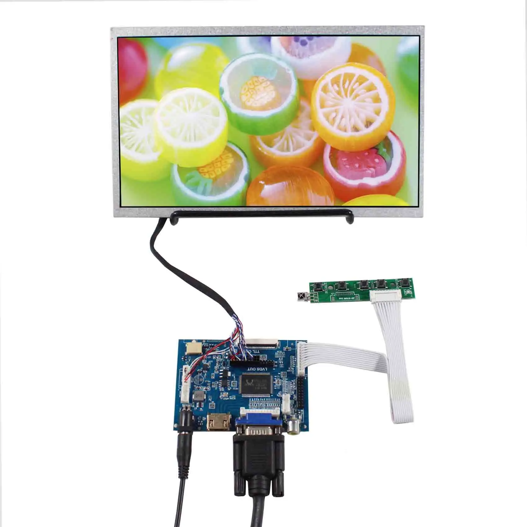 

H DMI VGA AV LCD Controller Board 10.1inch 1366x768 LCD Screen