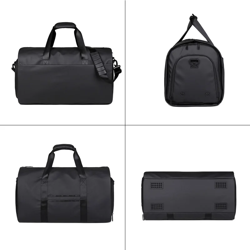 large capacity men's suit travel bag foldable waterproof single shoulder fitness bag personalized customization