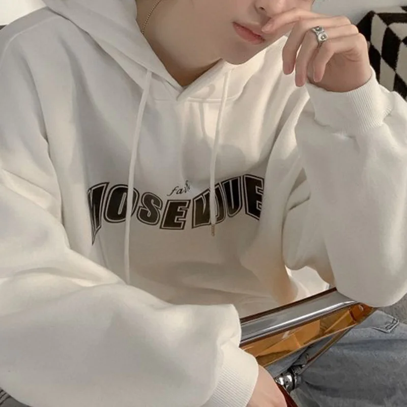 Fashion Hooded Spliced Pockets Letter Hoodies Men's Clothing 2023 Autumn New All-match Tops Oversized Loose Casual Sweatshirts