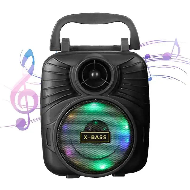 

Light Wireless Speaker Portable Marquee Bass Wireless Speaker Player LED Flash Light Subwoofer Music Loudspeaker
