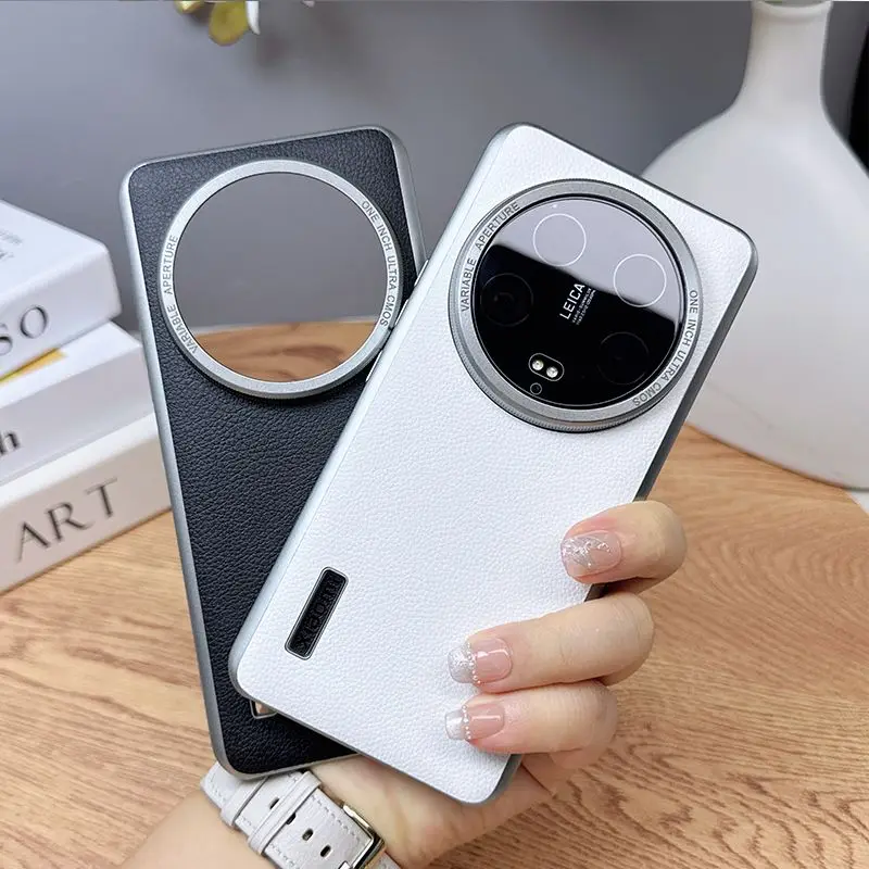 Für Xiaomi 14 13 12 Ultra Fall Neue Business Matt Leder Haut-freundliche Abdeckung Für Xiaomi 14 13 12 Ultra stoßfest Stoßstange Funda