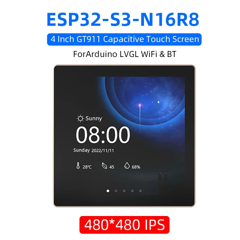 

ESP32-S3 для Arduino LVGL WiFi Bluetooth макетная плата 86 Box 4,0 дюймовый смарт-дисплей емкостный сенсорный экран LCD с демо-роликом