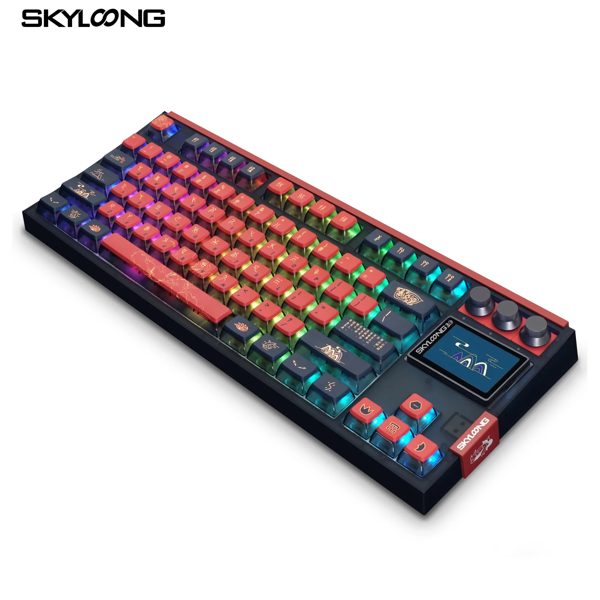SKYLOONG 青・ピンク キーボード 本体 SKYLOONG GK87 Pro Wireless