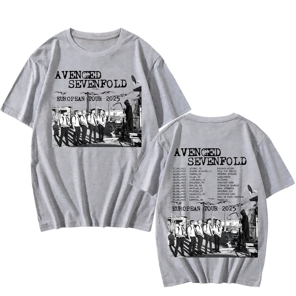 Avenged Sevenfold European Tour 2025 T-shirts Unisex Metal Rock