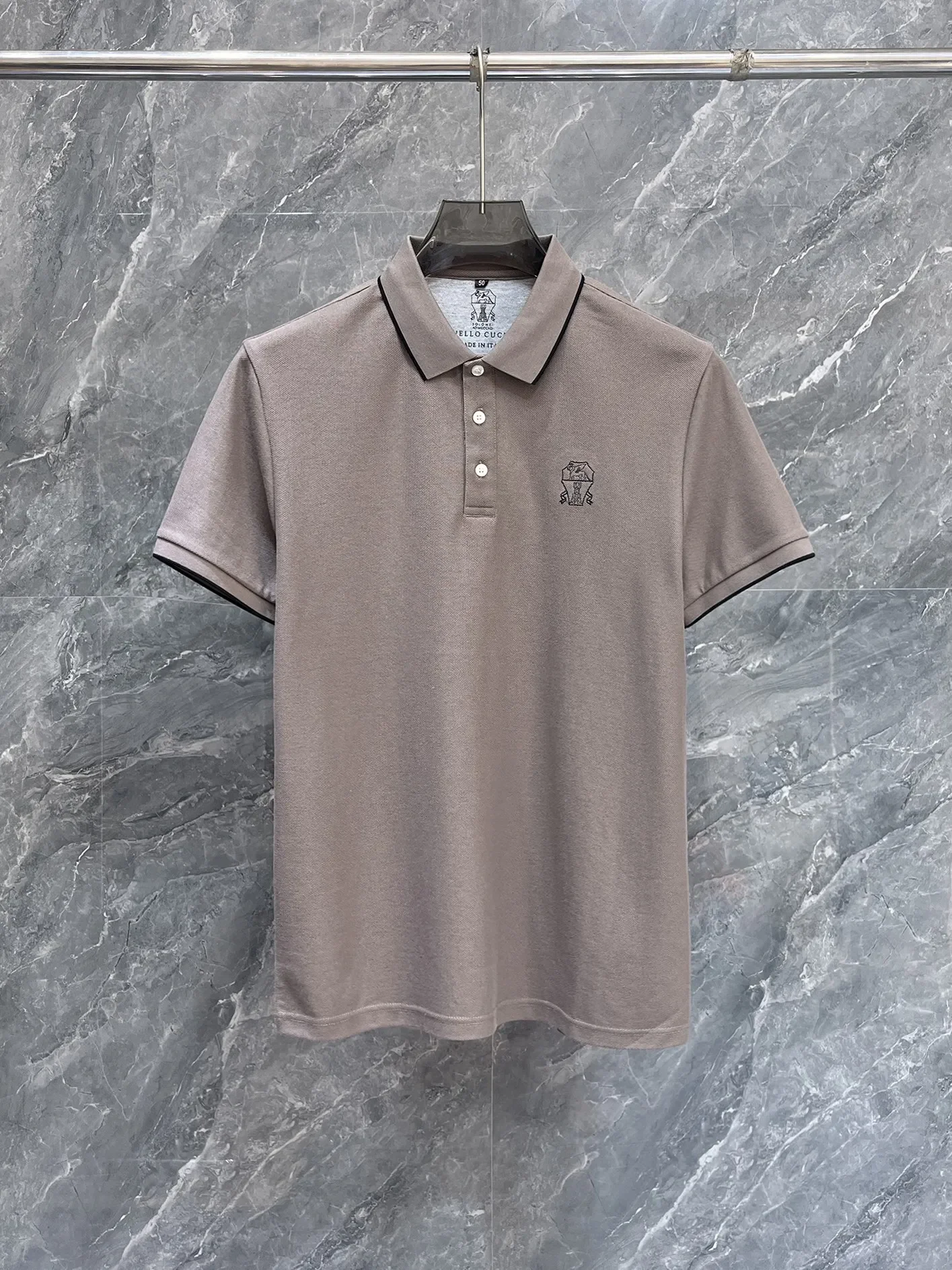 

2024 SIJITONGDA Shirt silk men 2024 summer new short sleeve breathable thin embroidery quality big size M-2XL