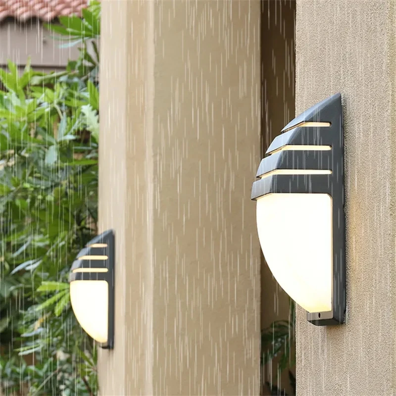 Waterproof Outdoor Garden Lighting E27 Wall Mount LED Wall Lamps For Corridor Yard Patio Glass Light Fixture Copper Sconce wall light