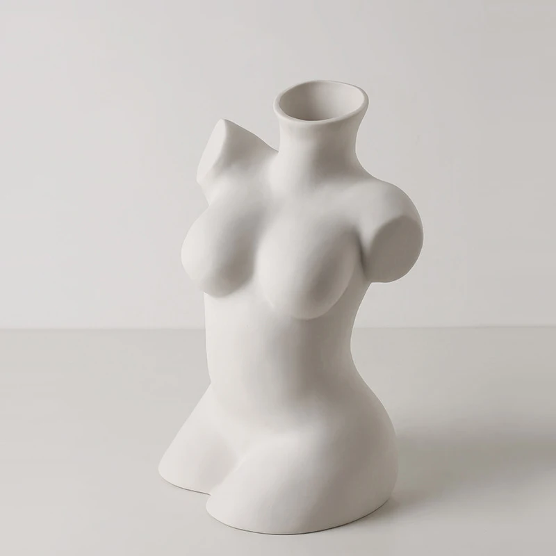 Hot Sale Human Body Vase Ceramic Living Room Porch Home Decoration Art Ornaments Cross-border