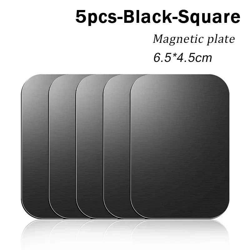 Square Black 5PCS