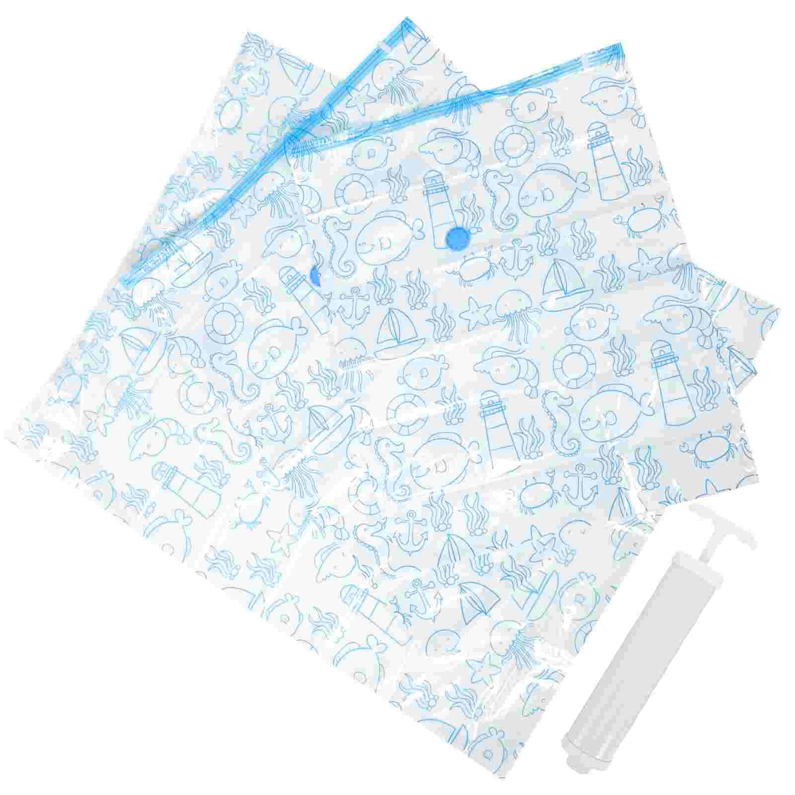 

Vacuum Compression Bag Cotton Quilt Storage Clothing Bags Packing Blanket Compressed Pe Material Sealer Travel