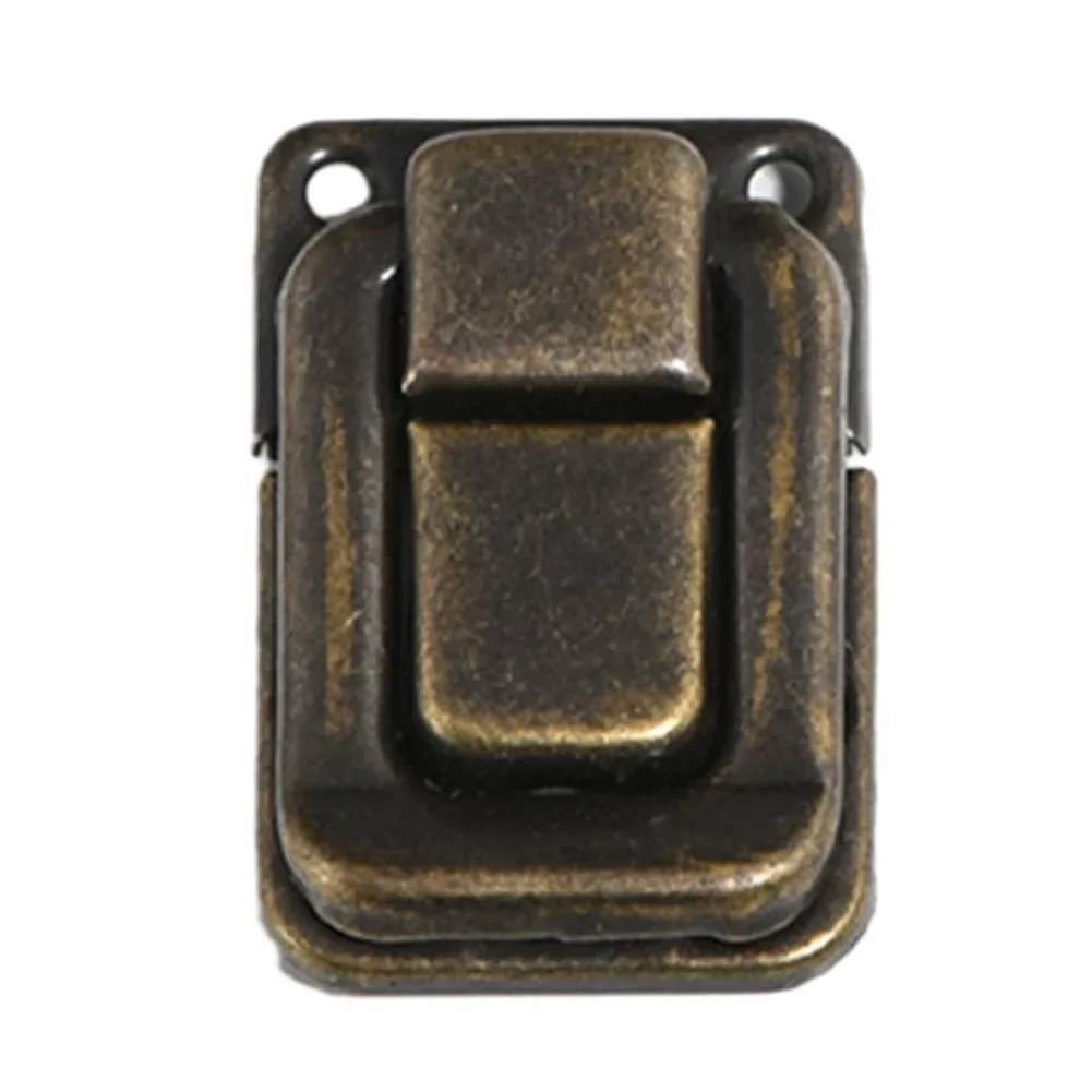 Antique Lock Metal Hasps Latch Jewelry Box Decorative Padlock Vintage Wooden Box Latch Buckle Cabinet Furniture Hardware 10PCS furniture hardware,jewelry box hasps,decorative latches