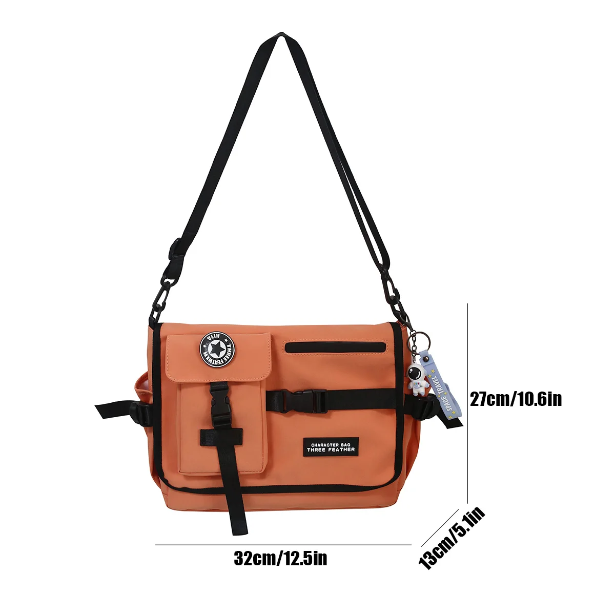 【Anoetic】NYLON SQUARE SHOULDER BAG Anoetic】NYLON SQUARE SHOULDER BAG