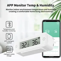 Tuya WiFi Mini Temperature Humidity For Smart Home Thermometer Hygrometer APP Remote Alarm Work with Google Home Yandex Alexa - Image 3