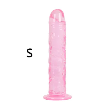 3 Size Translucent Soft Jelly Big Dildo Realistic Fake Dick Penis Butt Plug Sex Toys for Woman Men Vagina Anal Massage 18 4