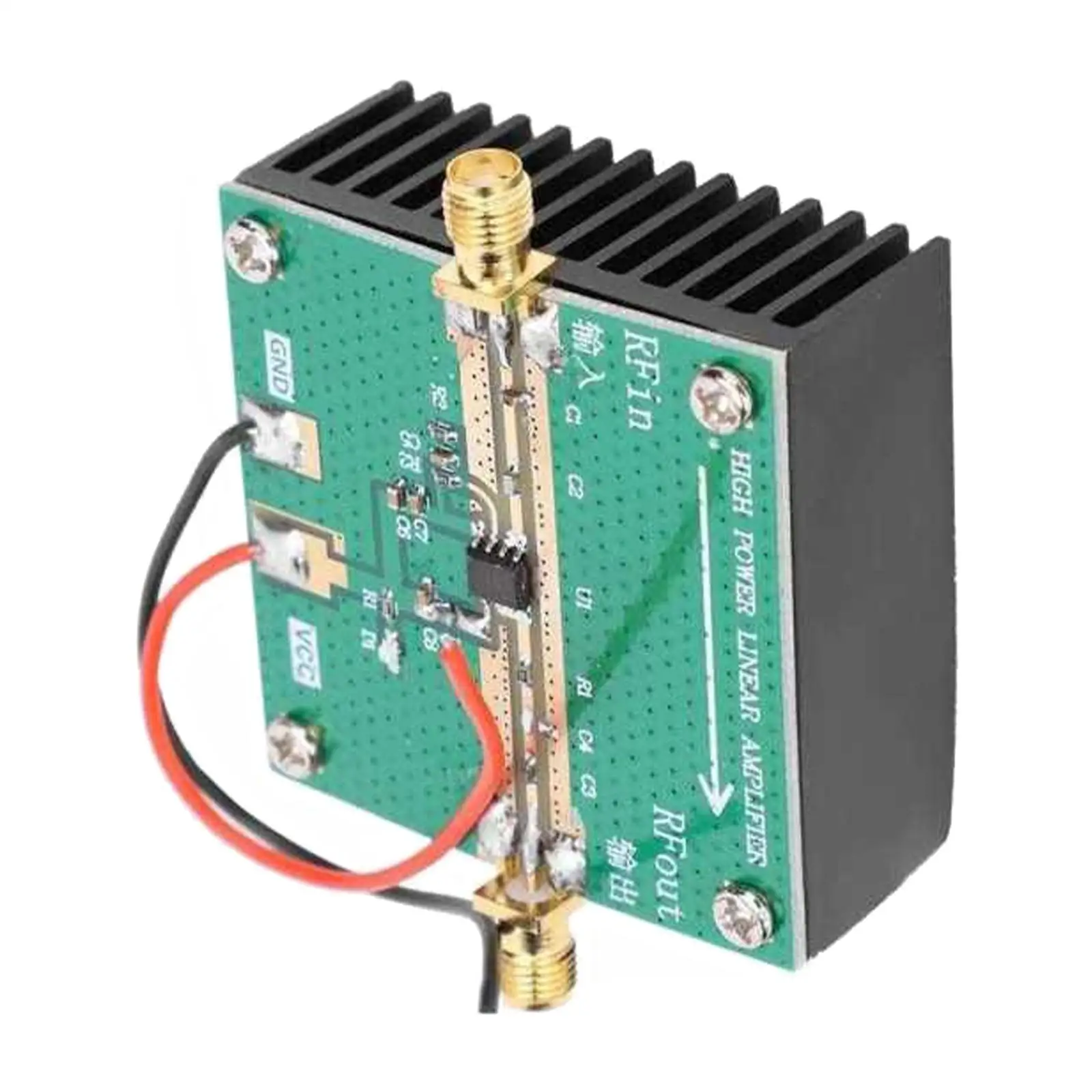 Amplificador de Potência do rf com Dissipador de Calor Módulo da Amplificação de Rf2126 2.4ghz 1w 4002700mhz Detector Logarítmico do rf para o Rádio do Presunto de fm - Image 2