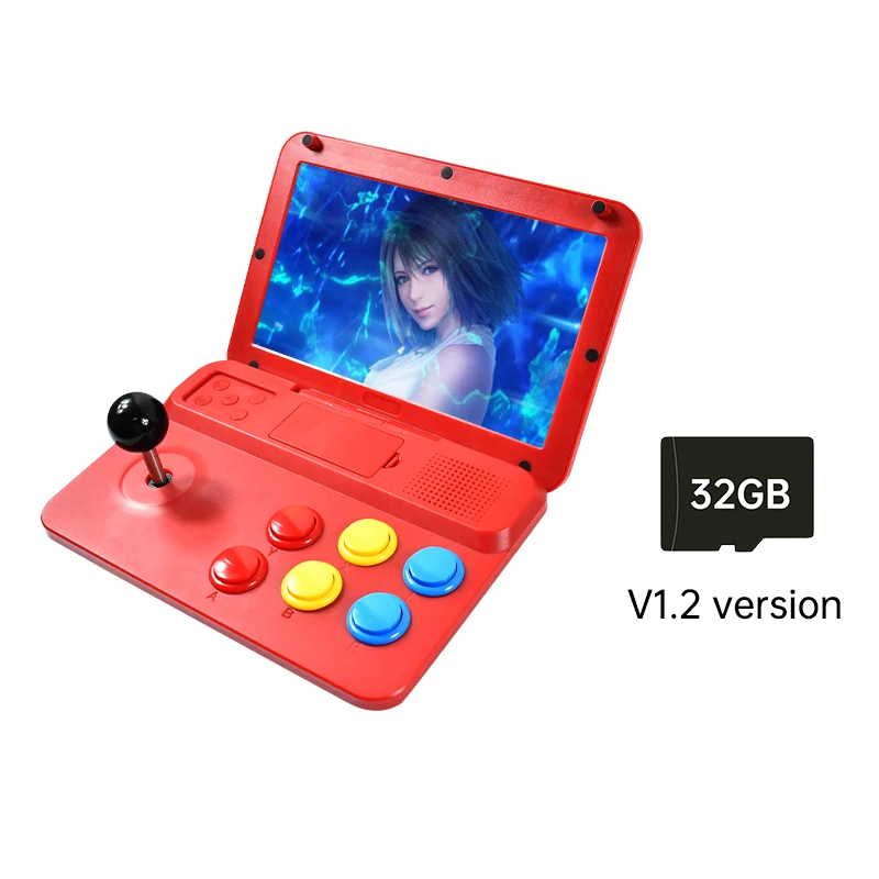POWKIDDY A13 10 Inch Joystick Arcade A7 Architecture Quad-Core CPU Simulator Video Game Console New Game Children's Gift 