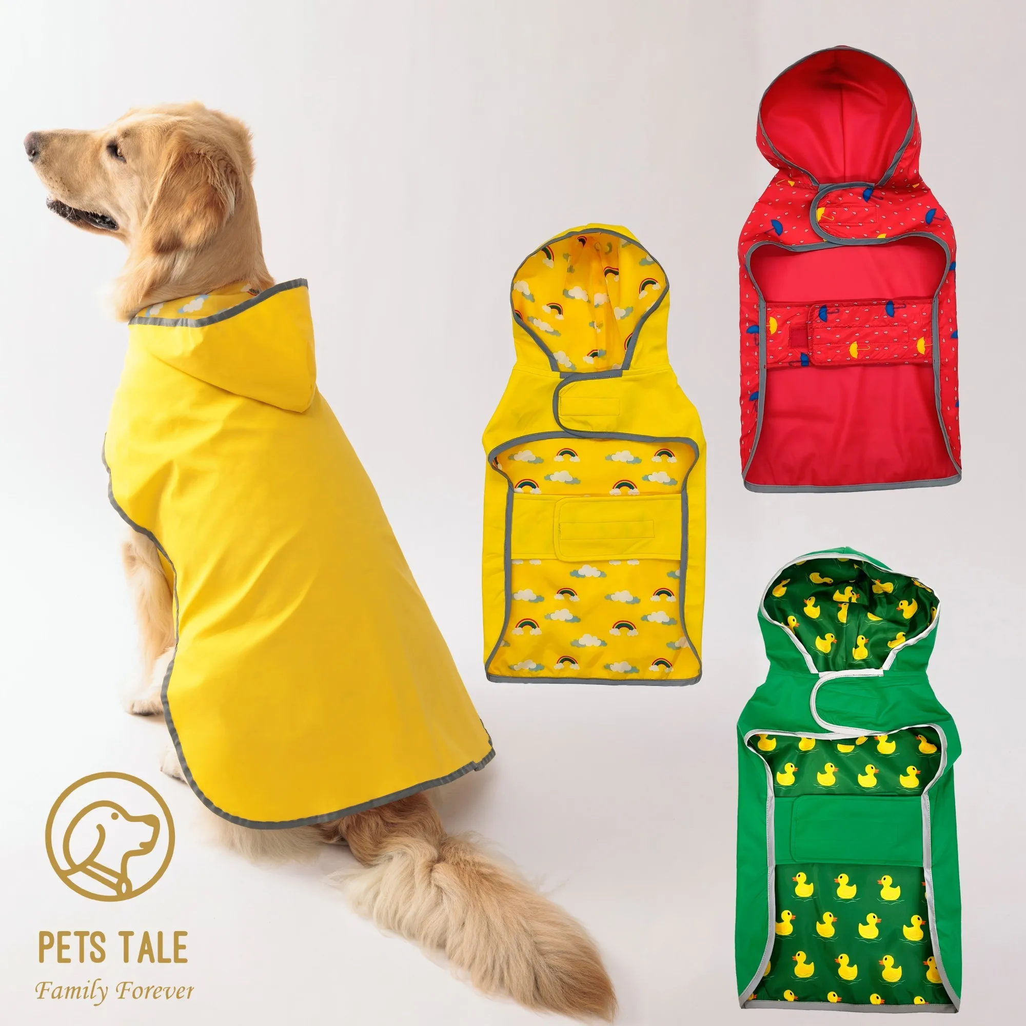 Double-Layer Yellow Raincoat 1