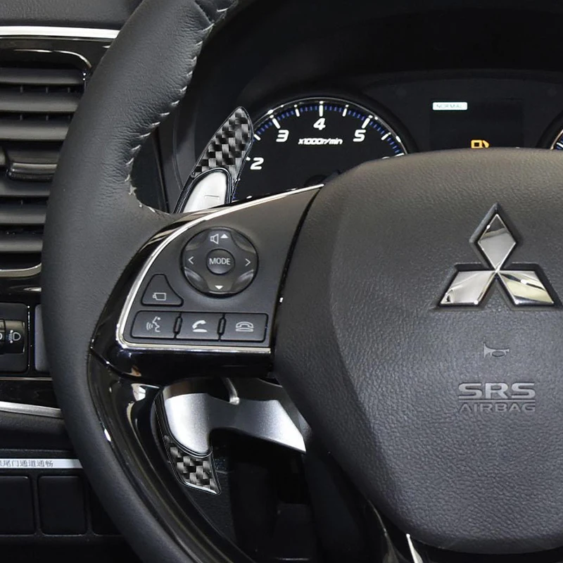 

For Mitsubishi ASX RVR Outlander Lancer Eclipse Cross Car Carbon Fiber Steering Wheel Paddle Shifter DSG Extension Accessories