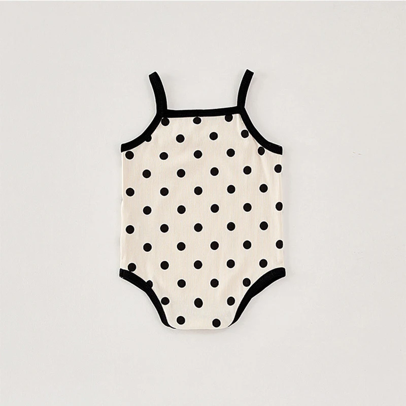 Girls Summer Polka Dot Camisole Bodysuit