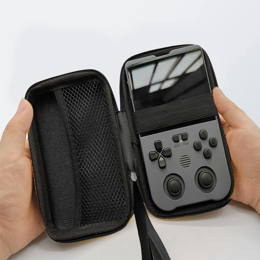 Handle Bag Anti Scratch Console Protect Case with Mesh Pocket Game Console Storage Case for XU10 ANBERNIC RG35XX Miyoo Mini Plus