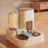 New Pet Cat Large Capacity Water Dispenser Dry Wet Separation for Automatic Feeder Drinking Water Supplies Food Container 3