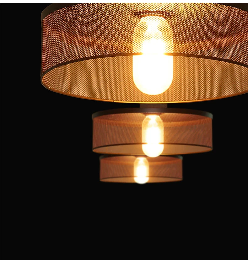 loft industrial pingente de cimento lâmpadas para restaurante ferro forjado abajur led vintage haning suspensão luzes da sala jantar