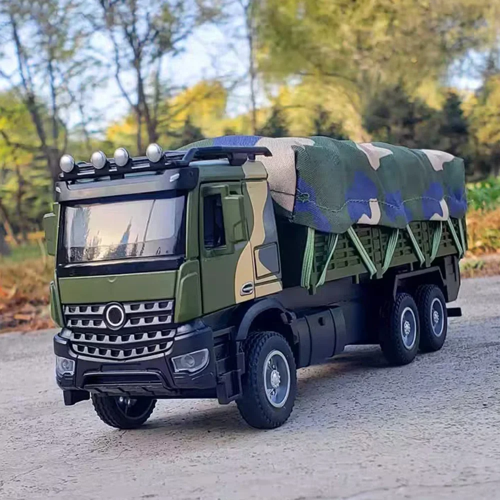 1:35 Military Transport Truck Toy Car Model Alloy Diecast 2 Doors