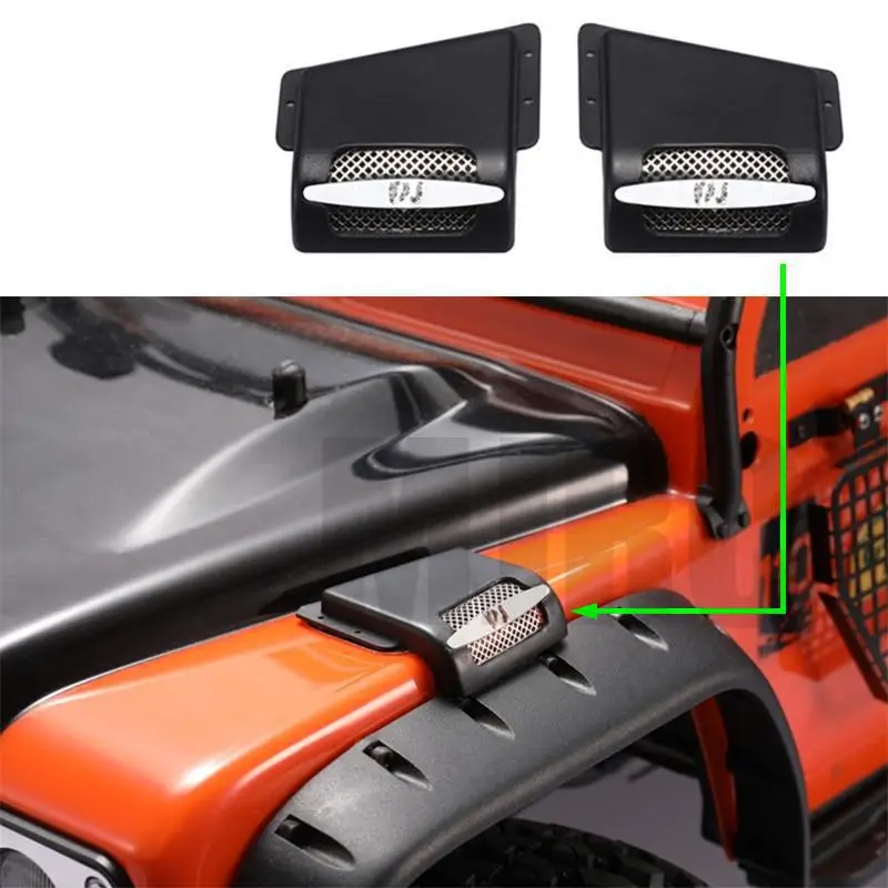 

2pcs Analog Air Filter Engine Air Intake 1/10 Rc Tracked Vehicle For Trax Trx-4 Defender Rc4wd D90 D110 Trx4 82056-4 Trx-6 G63