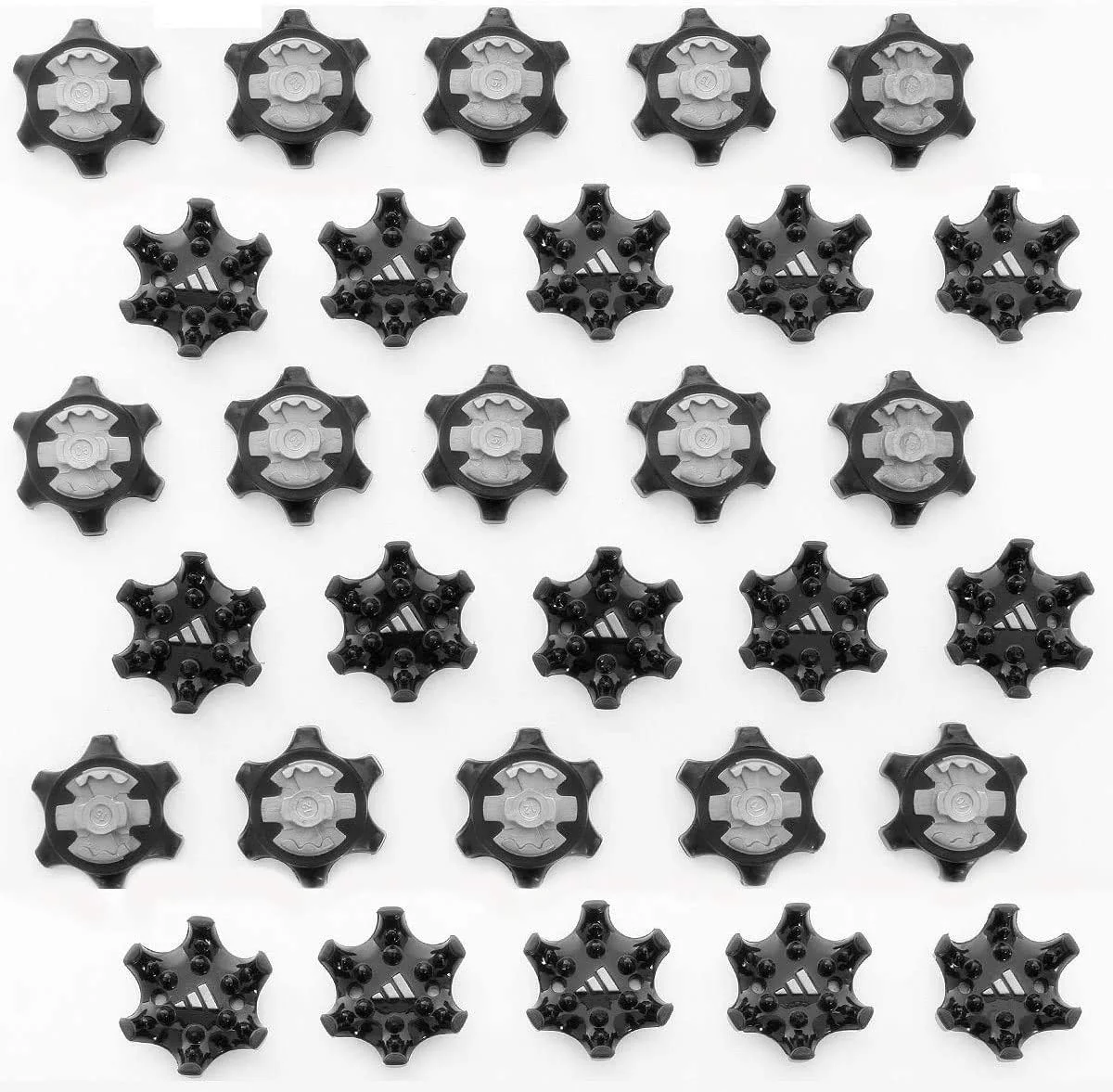

30pcs Golf Shoe Spike Easy Replacement Cleats Golf Shoes Black Soft Spikes Pulsar Fast Twist Anti-skid Spikes And Golf Wrench