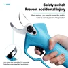 Cordless Pruner 2000mAh Lithium-ion Electric Pruning Shear Efficient Fruit Tree Bonsai Pruning Garden Tree Branches Cutter 4