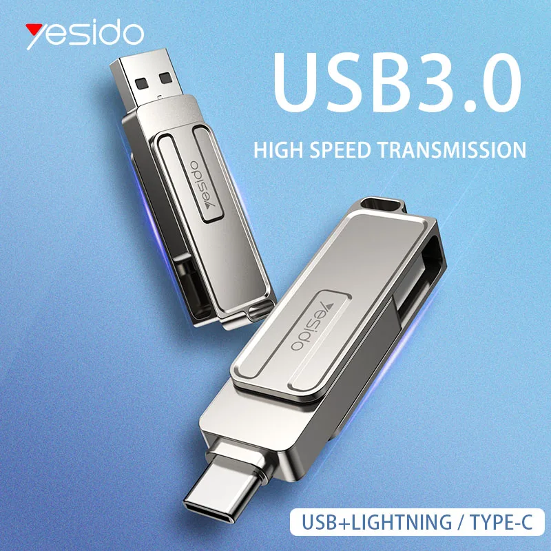 Unidad Flash Usb 3,0 para iPhone, pendrive 2 en 1 con interfaz usb-a A  lightning, para iPhone 7/8/9/11/12/13/14, Ipad - AliExpress